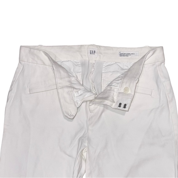 GAP Women’s White Signature Skinny Ankle Jeans Size 8 - Picture 4 of 6